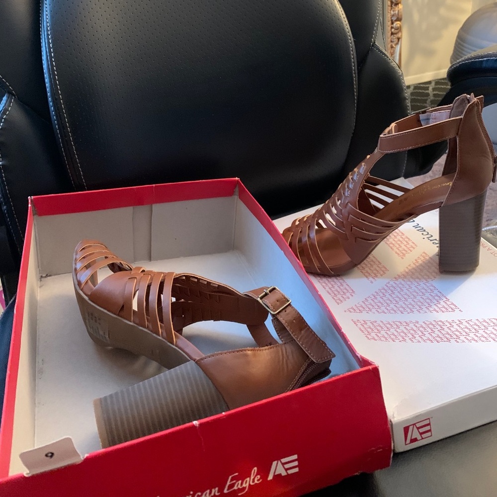 Barely worn brown heels!